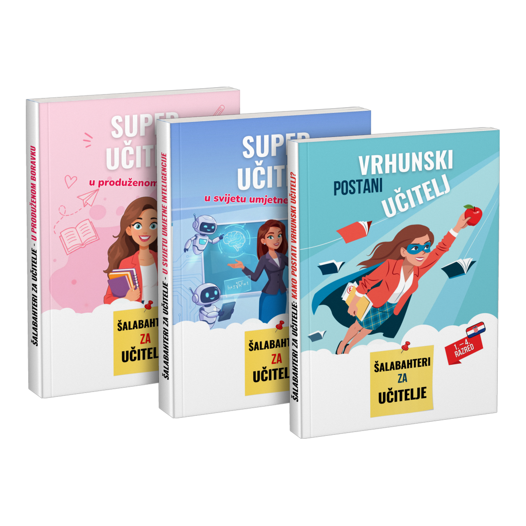 Paket: „Super učitelj u produženom boravku” + „Super učitelj u svijetu umjetne inteligencije” + „Postani vrhunski učitelj”