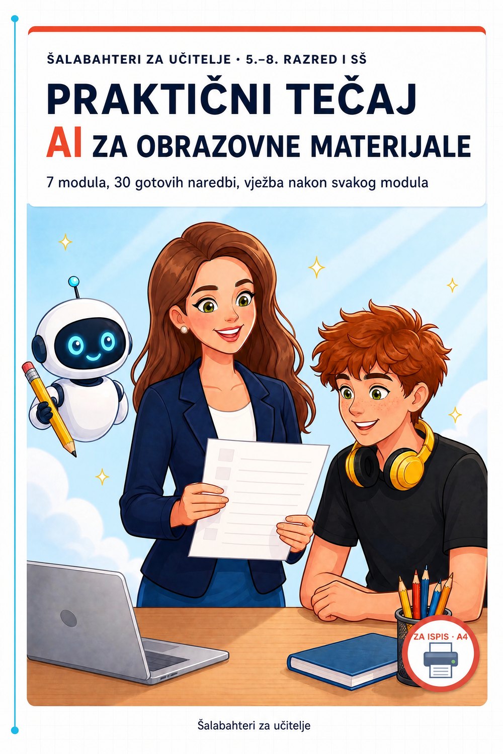 Praktični tečaj: AI za obrazovne materijale — stranica 1