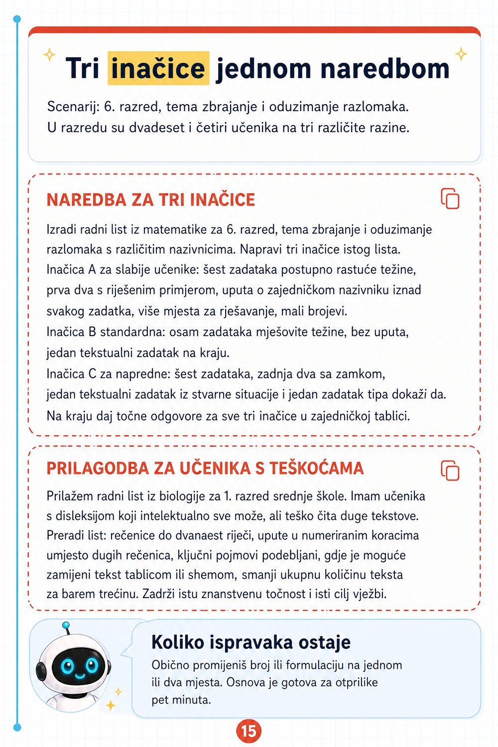 Praktični tečaj: AI za obrazovne materijale — stranica 4