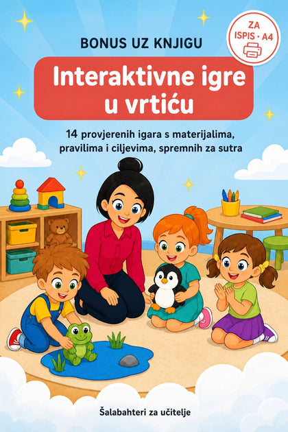 Interaktivne igre u vrtiću — korica