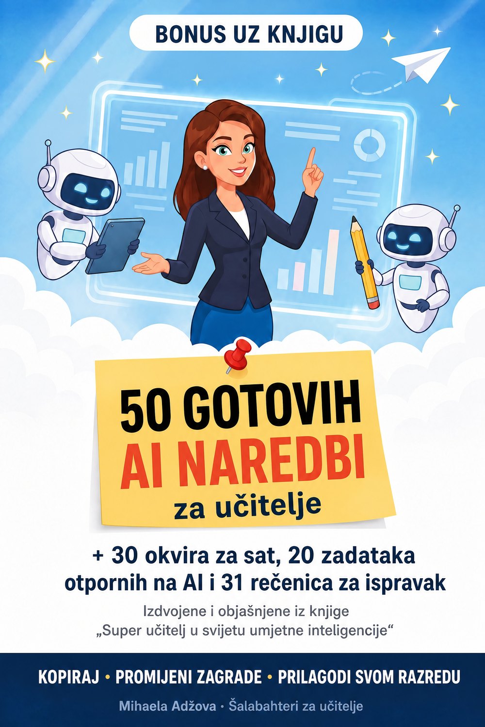 50 gotovih AI naredbi za učitelje — stranica 1