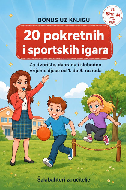 20 pokretnih i sportskih igara — korica